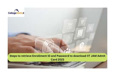 Steps to retrieve Enrollment ID and Password to download IIT JAM Admit Card 2023