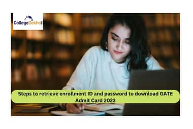 Steps to retrieve enrollment ID and password to download GATE Admit Card 2023