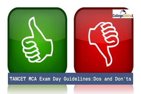 TANCET Exam Day Guidelines