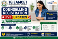 TG EAMCET Counselling Registration Link (OUT) LIVE: Phase 1 Processing Fee Link; Application Process & Fees
