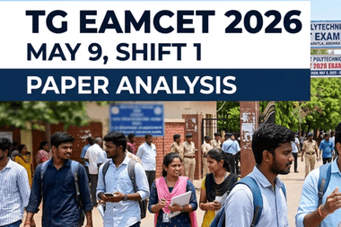 TG EAMCET 2026 May 9 Shift 1 Paper Analysis: Students Review Paper Easy to Moderate; Check Questions & Topics Asked