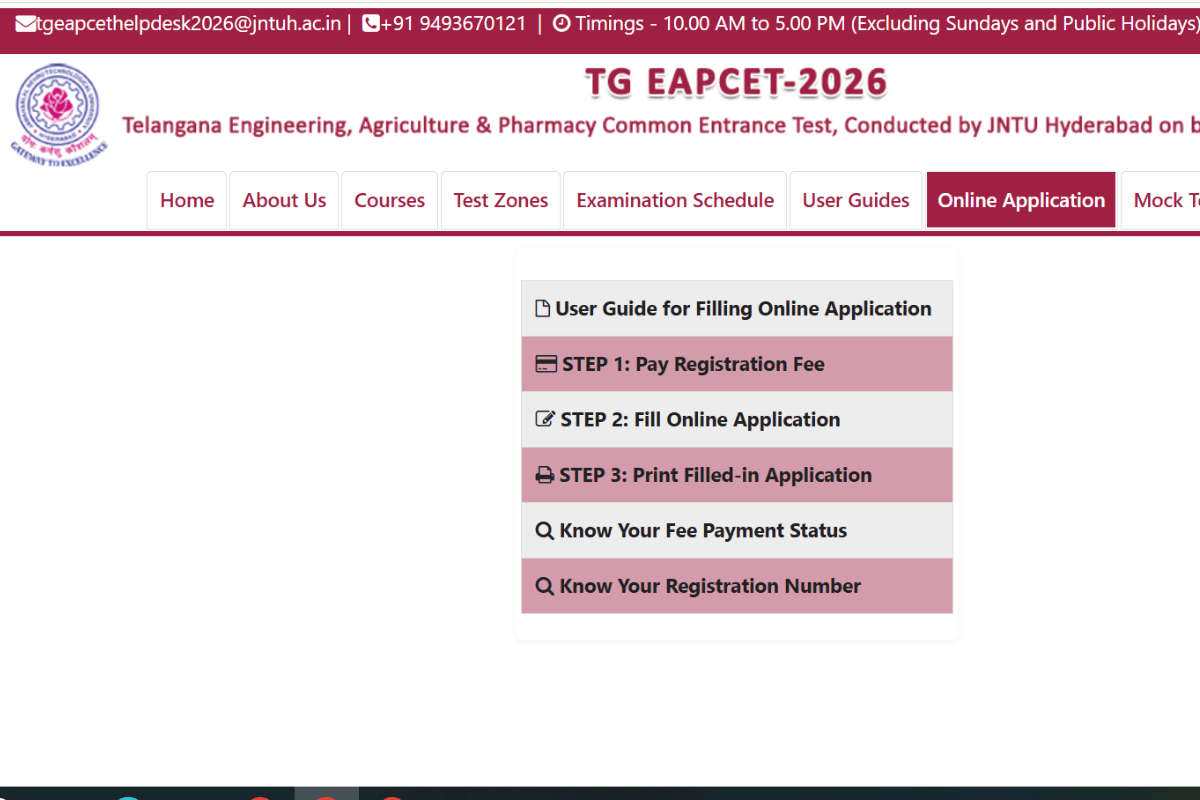 Telangana EAMCET Application Form 2026 Now Open; TGCHE implements a major change for the exam day