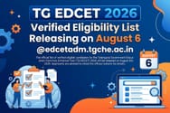 TG EDCET 2026 Verified Eligibility List Releasing on August 6 @edcetadm.tgche.ac.in