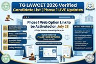 TG LAWCET 2026 Verified Candidate List 2026 (OUT) LIVE Updates: Phase 1 Web Option Link Activated @lawcet.tgche.ac.in