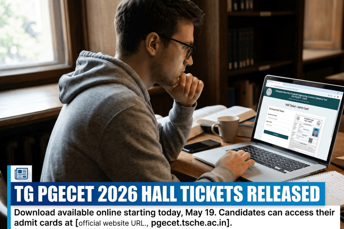 TG PGECET Hall Ticket 2026 on May 19: TGCHE likely to activate link by 4 PM