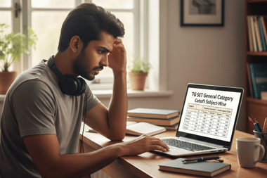 TG SET General Category Cutoff 2025 Subject-Wise