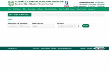TG TET Result 2026 (OUT) LIVE Updates