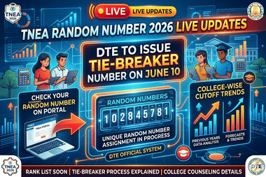 TNEA Random Number 2026 OUT Live Updates Tie Breaker Number RELEASED tnea-random-number-2026-out-live-updates-tie-breaker-number-released