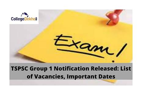 TSPSC Group 1 Notification 2022 Released: List of Vacancies, Important Dates