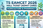 TS EAMCET Hall Ticket 2026 (OUT) LIVE Updates: Download Link for Agriculture & Pharmacy; Important Questions