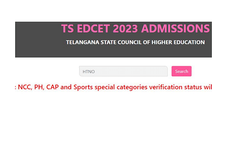 TS EDCET Web Options 2023 Released