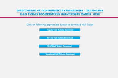 TS SSC Hall Ticket Download 2025