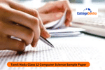 Tamil Nadu Class 12 Computer Science Sample Paper 2025