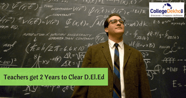 MHRD: Untrained Teachers have 2 years to Qualify NIOS D.El.Ed Eligibility Criteria