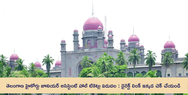 తెలంగాణ హైకోర్టు జూనియర్ అసిస్టెంట్ హాల్ టికెట్లు విడుదల : డైరెక్ట్ లింక్ ఇక్కడ చెక్ చేయండి ( Download Telangana High Court Junior Assistant Hall Ticket )