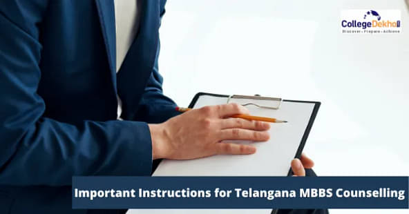Telangana MBBS Counselling Instructions 2023