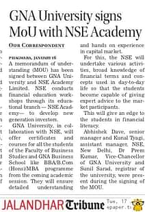 MoU WITH NSE ACADEMY