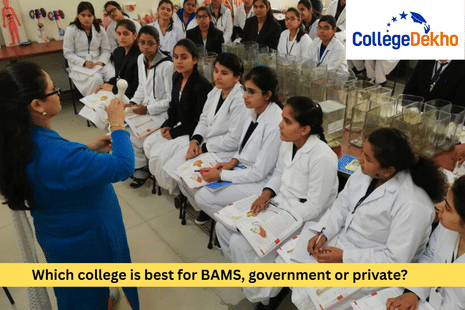 government vs private college for BAMS