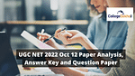 UGC NET 2022 Oct 12 Paper Analysis