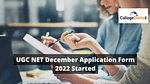 UGC NET December Application Form 2022