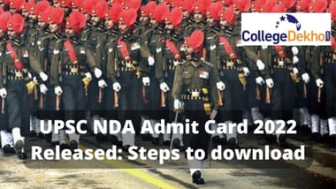 UPSC NDA Admit Card 2022 Released