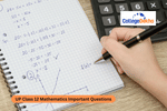 UP Class 12 Math Important Questions 2026