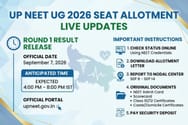 UP NEET UG 2026 Seat Allotment (OUT) LIVE Updates: Round 1 MBBS/BDS Result Declared; Direct Link, Cutoff & Instructions