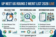 UP NEET UG Round 2 Merit List 2026 LIVE: Release Time, PDF Download Link @upneet.gov.in.
