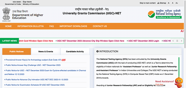 UGC NET Cut Off December 2023 (Out) Live Updates: NTA releases cutoff ...