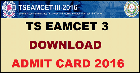 Telangana EAMCET 3 Admit Cards to be Available for Download from  September 3