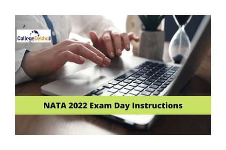 NATA 2022 exam day instructions