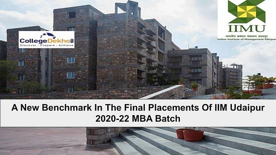 A New Benchmark In The Final Placements Of IIM Udaipur's 2020-22 MBA Batch