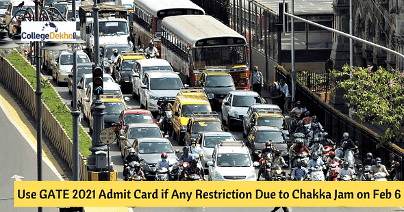 Use GATE 2021 Admit Card if Any Restriction Due to Chakka Jam on Feb 6