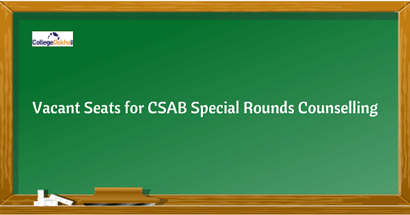 CSAB 2020 Vacant Seats for Special Rounds Counselling