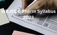 WBJEE B.Pharm Syllabus 2024