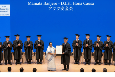 WB CM Mamata Banerjee conferred D.Litt. by Japan's Okayama University