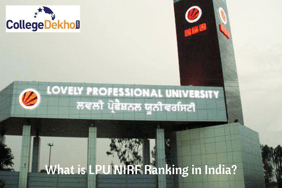 What is LPU NIRF Ranking in India CollegeDekho