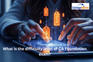 What is the difficulty level of CA Foundation exam?