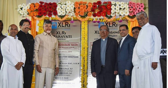 Andhra Pradesh CM Lays Foundation Stone for XLRI Amaravati