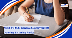 NEET PG 2024 M.S. General Surgery Cutoff (Expected): Know Opening & Closing Ranks