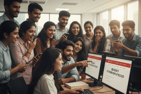 RRB Group-D city intimation slip release