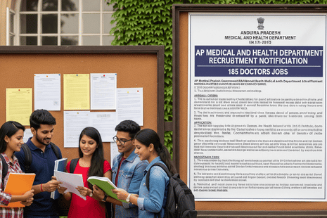 ఆంధ్రప్రదేశ్ వైద్యారోగ్య శాఖలో 185 డాక్టర్ల నియామకానికి నోటిఫికేషన్ విడుదల