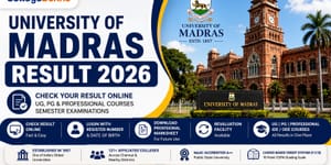 University of Madras Result 2026