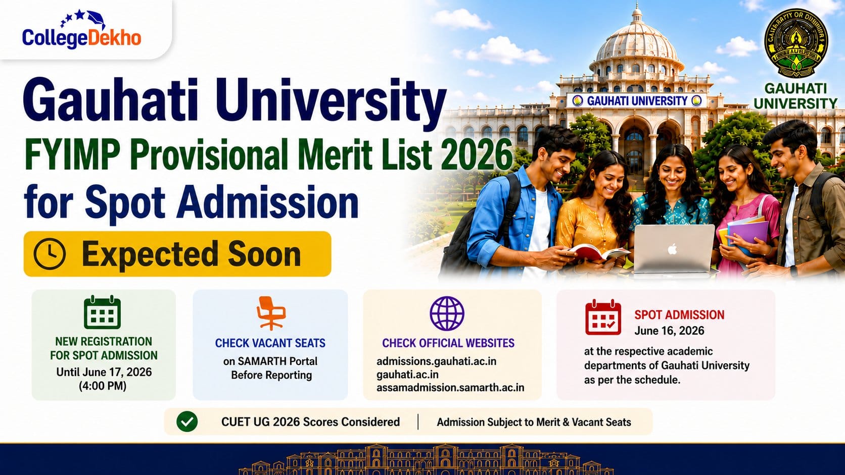 Gauhati University Merit List 2026