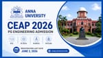 Anna University CEAP 2026: PG Engineering Admission Registration Last Date June 2, How to Apply