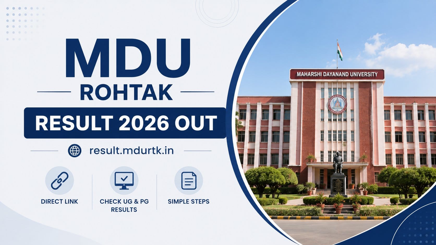 MDU Rohtak Result 2026 Out at result.mdurtk.in: Direct Link to Check UG & PG Results