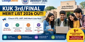KUK 3rd/Final Merit List 2026