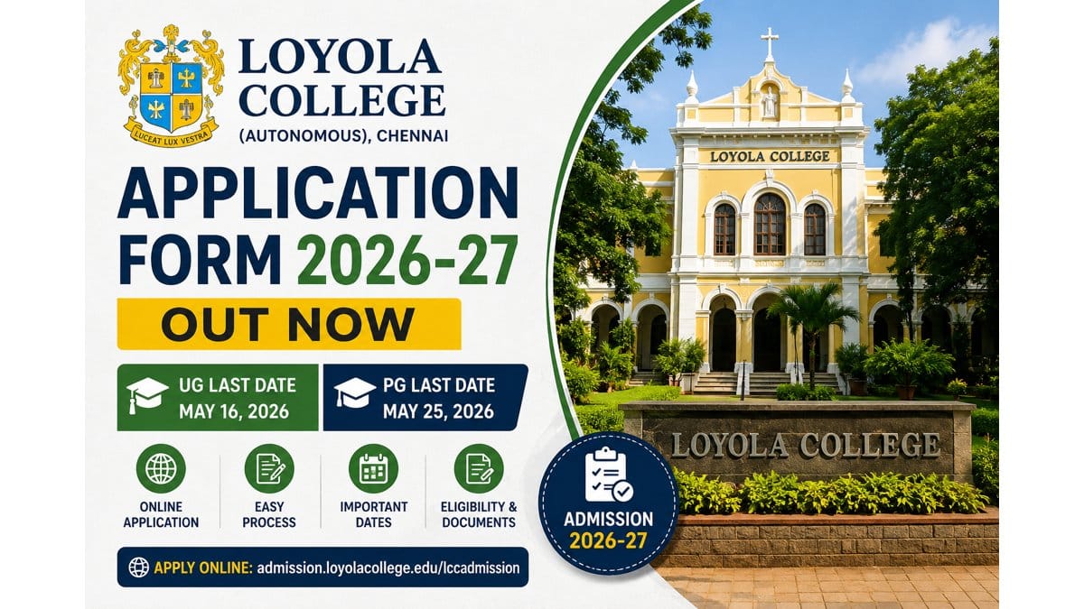 Loyola College Application Form 2026-27