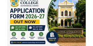 Loyola College Application Form 2026-27