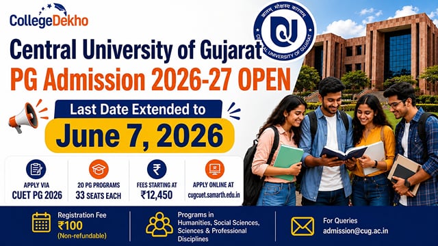 Central University of Gujarat PG Admission 2026: Last Date Extended To ...